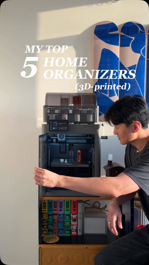 Here are my 5 favorite 3D-printed home organizers that made a huge difference in my small apartment!

Having access to a 3D printer and designing custom solutions for my space is actually so life changing 😮‍💨 love this P2S 3D printer from @bambulab_official, it’s super easy to use, offers so many free resources, and always brings my designs to life with such high quality.

If you want to check it out, I have a link to it in my bio!
+ stay tuned for more aesthetic home organization designs 🫡

homeorganization #bambulab #3dprinting #printyourspace #homedecor #ad