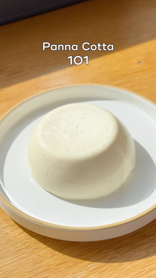 Panna Cotta 101! I can’t quite explain how many panna cottas I ate to get these right 🤣 I ended up testing about 17 variations so I could achieve the same texture across all three stabilisers! For me a panna cotta should melt in the mouth, almost as if there is no stabiliser at all so it took a lot of tests with the tiniest of tweaks each time. The recipe (link in my bio) goes into it all in detail with a gelatin powder conversion chart, comparison of 0.3 vs 0.4g of iota 🫠 etc! I can now happily say I won’t eat a panna cotta for at least a year 🤣