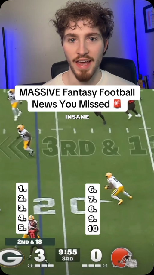 EVERYTHING CHANGED in fantasy football this week 👀 #fantasyfootball #fantasyfootballnews #fantasyfootballdraft