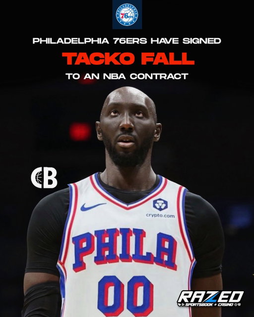 BREAKING: Philadelphia 76ers have signed 7’6” center Tacko Fall to an NBA contract 💰

Fall, 30, last played in the NBA in the 2021-22 season. He was included in the NBA’s Celebrity Game in 2026. 

How will Fall fit in Philadelphia? 🤔