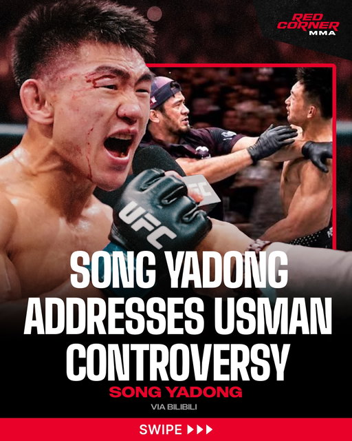 “Watching it in slow motion, it looked like he was turning around to throw an elbow or something, but actually, I understand because they’re brothers.”

Song Yadong says he doesn’t believe Usman Nurmagomedov was trying to attack him after he hopped the cage, explaining that Usman likely thought Song was running over to confront his brother, Umar, following the fight’s end.

“The internet said he wanted to maliciously attack me, he just thought I was going over to attack him. He went over to check on his brother, and suddenly someone runs over, like you’d definitely react that way.”

Via @bilibili__tv