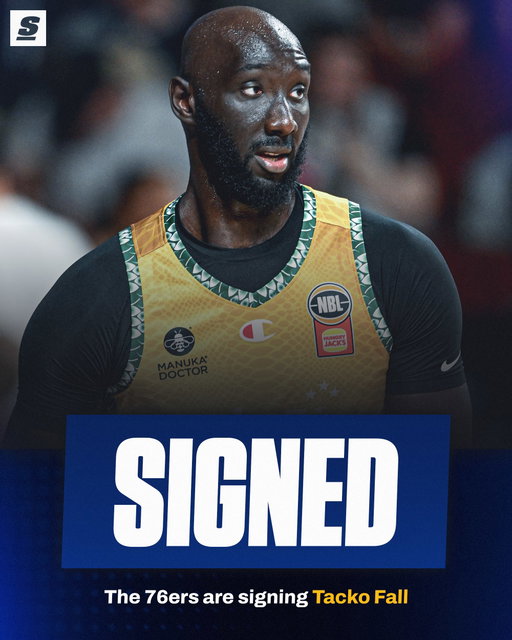 Tacko Fall has been added to the 76ers’ superteam. 🔥