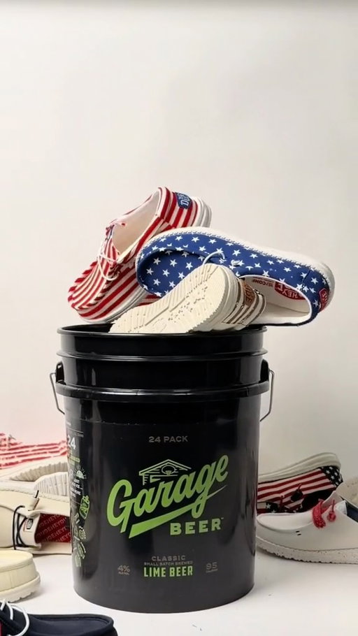GIVEAWAY: Garage Beer confirmed also hooked on HEYDUDE shoes so together we’re giving away 250 pairs because we know you need them just as bad. That’s 500 feet. Or 25,000 toes. Enter to win at the link in our bio! 