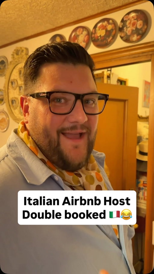 My Zia was not supposed to be here, mi dispiace! 🤦🏻🤌
.
#airbnb #italianairbnb #rome #airbnbhosts #airbnbhost