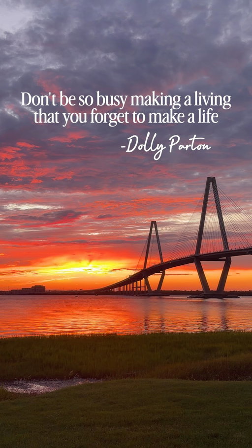 What Dolly said...

She truly left us with so much wisdom 🦋She truly was such a beautiful soul! We will miss you Dolly!

Did you catch this beautiful sunset a couple days ago?

#dolly #dollyparton #livingforaliving #charlestonsc #charlestonliving