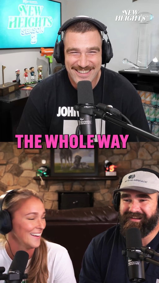 Season 5 premieres tomorrow, but we did just drop the final episode of the TOP 92 NEW HEIGHTS MOMENTS OF ALL TIME including this gem of Kylie talking about her first date with Jason 😂 Check it out on all audio platforms!