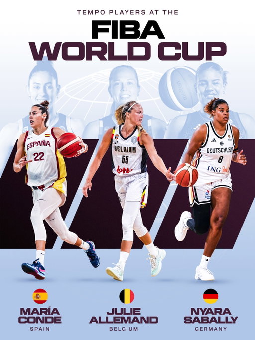 TEMPO TO THE WORLD! 🌍
 
Congratulations to our players @mariaaconde97, @julieallemand and @nyarasabally, as well as our coaches @brondellosandy and Olaf Lange as they represent the Toronto Tempo at the FIBA Women’s World Cup with Spain, Belgium, Australia and Germany! 👏 #FIBAWWC