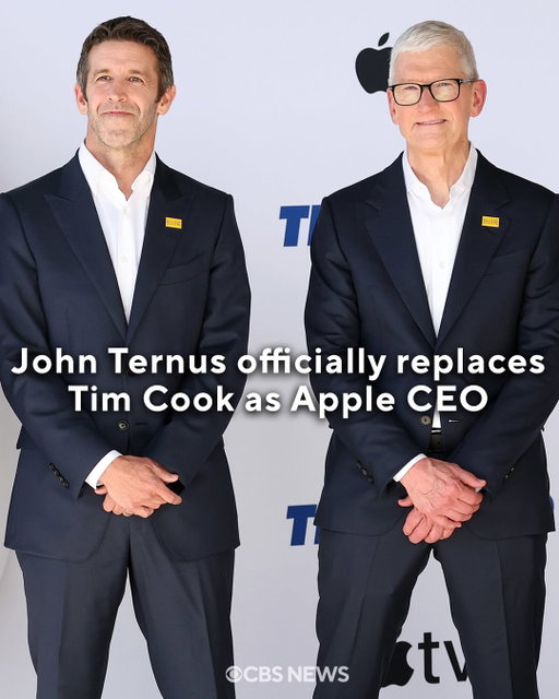 John Ternus is stepping up and into the shoes of former Apple CEO Tim Cook.

“My title changes tomorrow, but the love I have for the Apple community never will,” Cook posted on social media this week.  John Ternus posted on X “hello,” in his first post as the new Apple CEO.

Cook told CBS News’ @jolingkent last month that he hopes “people say I was a good and decent man.”
