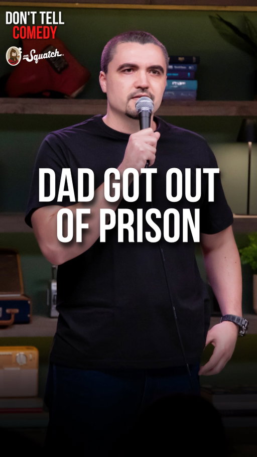 “Dad Got Out of Prison” 🎤: @nick10murphy 

Your soap is a joke! Upgrade your personal care with @drsquatch

#donttellcomedy #standup #comedy #jokes #storytime