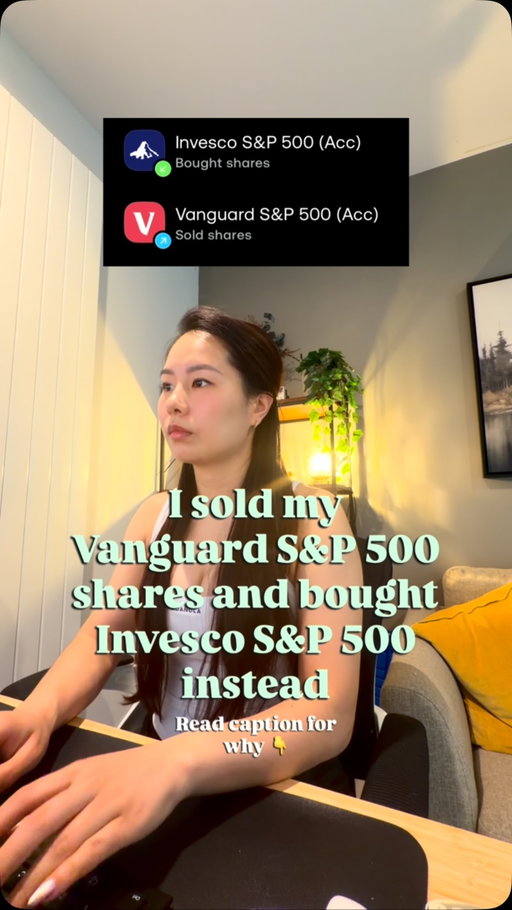 I just sold my Vanguard S&P 500 and switched to @invescouk version when I was rebalancing my portfolio. Here’s why. (Not financial advice, just my personal views and education. Capital at risk. Info correct at the time of writing) 

Most people assume all S&P 500 trackers are basically the same. They’re not. 

Here’s the breakdown:

1. Lower fees
Vanguard S&P 500: 0.07%
Invesco S&P 500: 0.05%
Small difference, but it adds up over decades.

2. Better performance (1-year)
Invesco S&P 500: 19.47%
Vanguard S&P 500: 19.38%
Same index. Different returns. Why?

3. It’s about fund structure, not stock picking
→ Vanguard’s fund buys the physical underlying shares. Because these are US shares, you get hit with a 15% withholding tax on dividends.

→ Invesco’s fund is synthetic — it holds a swap contract with a bank that mimics the S&P 500’s performance. No physical shares, no dividend tax.

4. Why this matters more than it sounds
Most of the S&P 500’s total return comes from dividends being reinvested, not just price growth. That 15% tax drag translates to roughly 0.2–0.3% lost per year.

5. the tradeoff
Synthetic replication isn’t free of risk. The swap contract itself carries a cost (0.072%, on top of the TER), and there’s counterparty risk — you’re relying on the bank(s) behind the swap to honour the contract.

Invesco mitigates this by spreading exposure across multiple counterparties and monitoring them daily and over collateralised, but it’s not zero risk. Nothing in investing is.

This is the trade you’re making: slightly lower dividend drag, in exchange for taking on swap counterparty exposure instead of physical share ownership.

Over a 30-year compounding period, that “tiny” percentage becomes a genuinely huge difference in your end pot.

I’ve spent 8+ years on the trading floor, and this is exactly the kind of detail that never makes it into a fund fact sheet — it’s stuff you only pick up from being inside the industry.

I’m here to ungatekeep it. Share it with a friend who might not know and just started investing too. 

Now you know too. Follow @michelle.huangyy for more investing education like this explained in simple terms