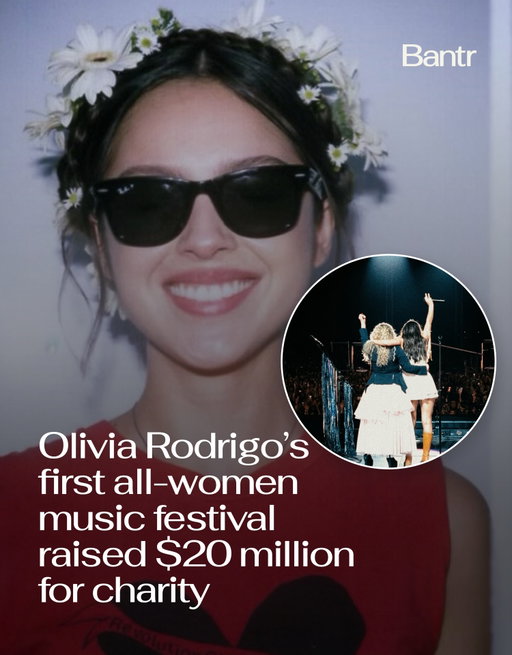 Olivia Rodrigo’s first-ever music festival just raised $20 million for organizations supporting women and girls.

Ahead of Daisy Chain Fields in California this weekend, Rodrigo announced the festival had raised $10 million for its 10 nonprofit partners, supporting causes including women’s health, reproductive rights and efforts to end gender-based violence.

Then Melinda French Gates matched the $10 million, bringing the total to $20 million.

The festival featured an all-women lineup including Doechii, Chappell Roan, Bikini Kill, Garbage, Mitski and Santigold, with Rodrigo joined onstage by Stevie Nicks, Alanis Morissette and Lilith Fair founder Sarah McLachlan. Artists performed for free, with all net proceeds also going to the charities.

Not bad for year one.

By the way, we have a weekly newsletter rounding up the biggest stories so you don’t have to. One newsletter. Once a week. Link in bio.

Media via @oliviarodrigo

#bantrwomen #womenmusic #womenfestival