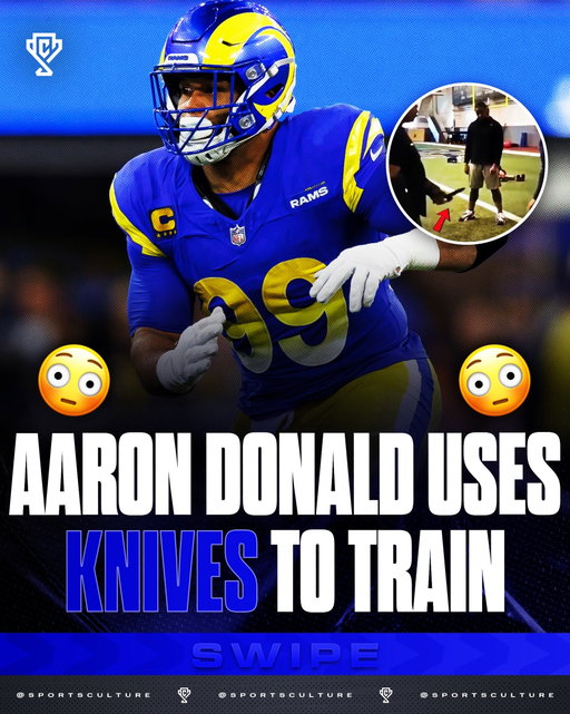 This is so insane, Aaron Donald uses Knives to train against the pass rush 🤯😮‍💨

Aaron Donald was a different type of animal because he combined ridiculous strength, speed, technique, and effort in a body that wasn’t even huge for an NFL defensive tackle. At around 6’1”, 280 pounds, he could overpower 320-pound offensive linemen, then explode past them before they could even react.

Teams regularly had to double-team him, sometimes even sending three blockers his way, and he would still wreck plays. He finished his career with three Defensive Player of the Year awards, 111 sacks, 10 Pro Bowls, and eight First-Team All-Pro selections. His combination of power and explosiveness is something the NFL almost never sees.

What made Donald even crazier was that offenses built entire game plans around stopping him. Quarterbacks had to get the ball out quicker, running backs had to change lanes, and offensive lines constantly shifted protection toward him. Aaron Donald wasn’t just beating offensive linemen. He was changing how entire offenses played football.

Follow @sportsculture to stay tapped in if you love sports and football content 

Via Aaron Donald