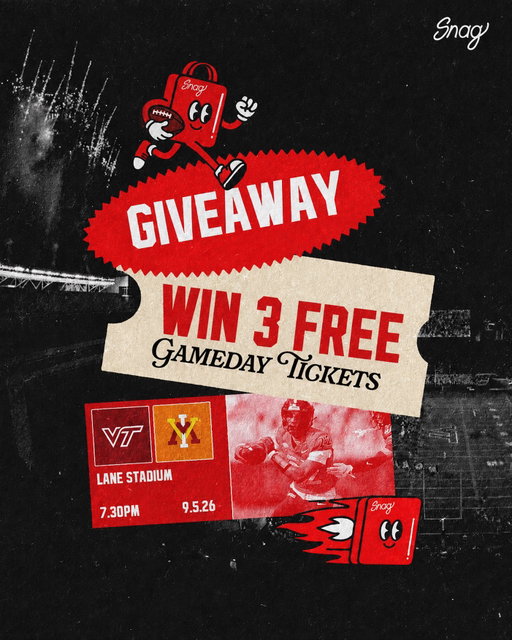 Home Opener Giveaway🚨🏈

We’re giving away 3 tickets to the home opener this Saturday‼️

To enter
- Follow @snagvtech 
- Tag 2 Friends your taking to the game with you
- Repost to your Story

The winner will be announced this Friday 9/4 at 12ET on our story.