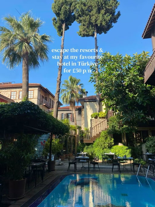 you’re missing out on the perfect tranquil summer if you don’t know about…📍 Kaleiçi, Türkiye

Swipe to the last slide for the hotel 🩵🍸🐚

#turkey #kaleiciantalya #boutiquehotel #kaleici #femaletraveler