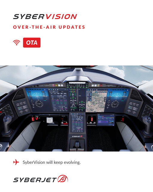 Less manual updating. More time flying.

SyberVision delivers current database updates over-the-air, ready for deployment on your command. 🛜✈️