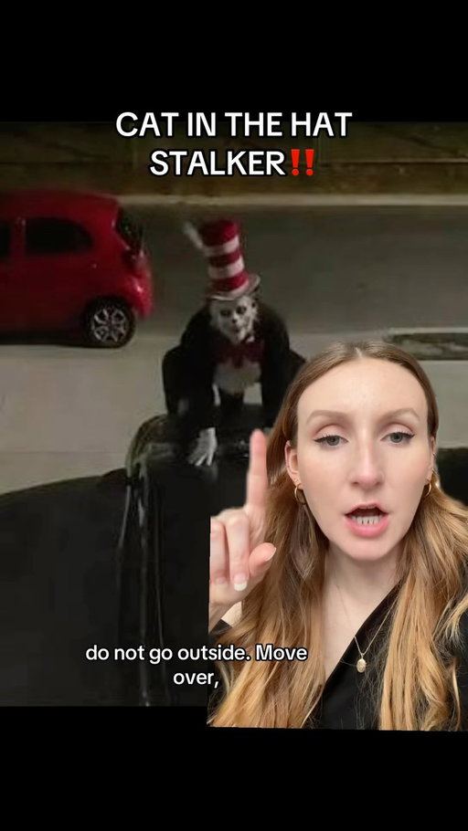 CAT IN THE HAT STALKER SIGHTINGS #SCARYVIDEOS #CAUGHTONCAMERA #TRUECRIME #CATINTHEHAT #SCARY