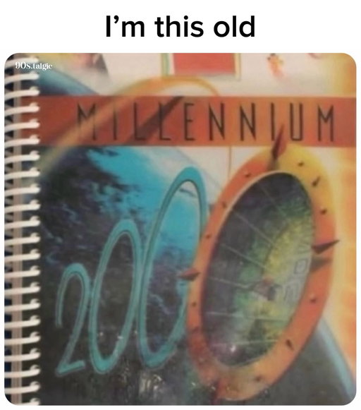 Who remembers this planner? 🤣

The Millennium Agenda was a popular school planner used by students around the late 90s and 2000s. It featured colorful designs, calendars, homework and assignment sections, and other pages meant to help students stay organized throughout the school year. For many millennials, seeing one instantly brings back memories of writing down homework, doodling in the margins, and counting down the days until summer.