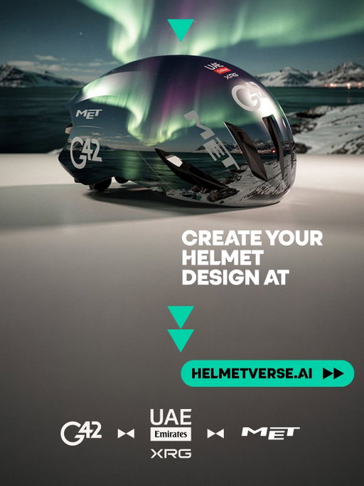 Helmetverse designs are already rolling in, and there’s still time to submit your own.

Create a helmet, vote for your favorites, and help decide which design @uae_team_emirates will wear at the 2027 UAE Tour.

Submit your design and cast your vote at helmetverse.ai.

#Helmetverse #G42 #G42ai #ExponentialAI #AI
