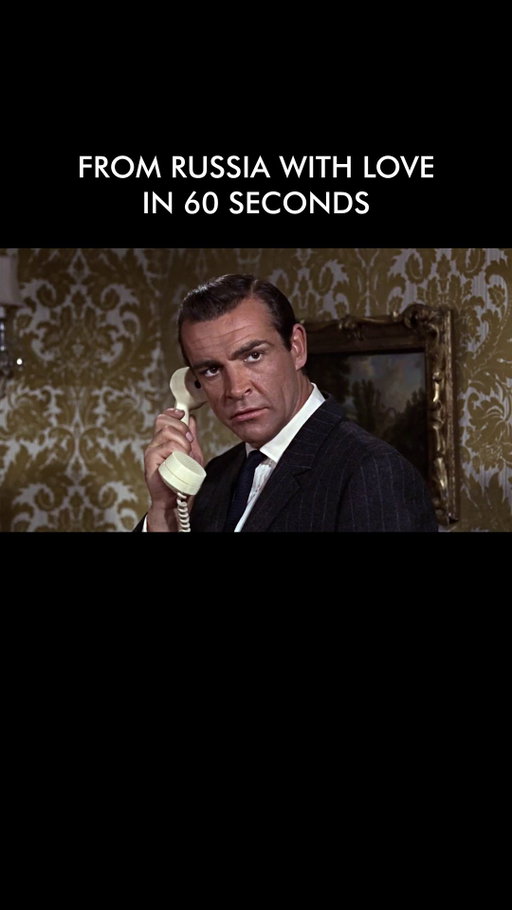FROM RUSSIA WITH LOVE in 60 seconds? But, of course.

On this day in 1963, filming was completed on Sean Connery’s second film as James Bond.