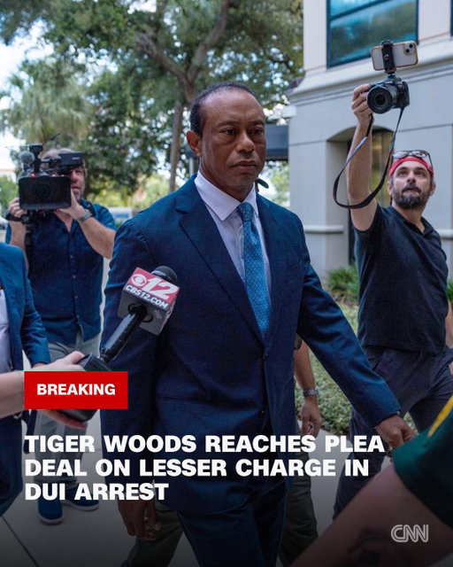 Golfer Tiger Woods reached a plea deal on a lesser charge after his DUI arrest in a rollover crash last March.

Tap the link in bio for more.

📸 : Saul Martinez/Getty Images