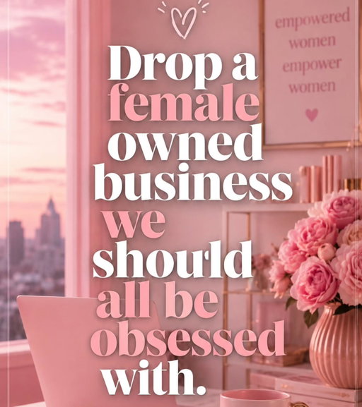 I wanted to do something different today... today isn't about me. It's about respecting the hard work and struggle behind every female-owned business out there 

👇 Drop yours in the comments. Let's celebrate each other, not compete with each other.

 Share this post so we reach as many hardworking women as possible 💗

#entrepreneurs #womeninbusiness #womenempowerment #girlboss #smallbusiness