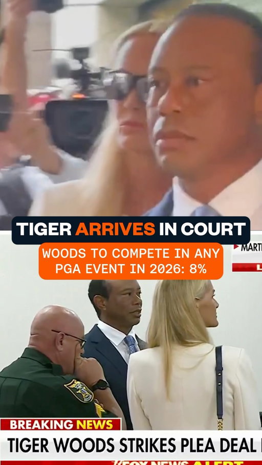 Tiger Woods arrives to court in South Florida, alongside girlfriend Vanessa Trump. The 15-time Major champion has now pleaded guilty to careless driving. The GOAT currently has an 8% chance of playing in a PGA event this year. 😳