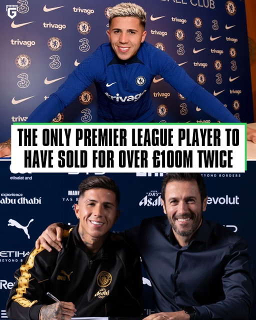 Enzo Fernández has now been involved in two transfers worth more than £100 million, making him the only Premier League player to reach that mark twice🤩