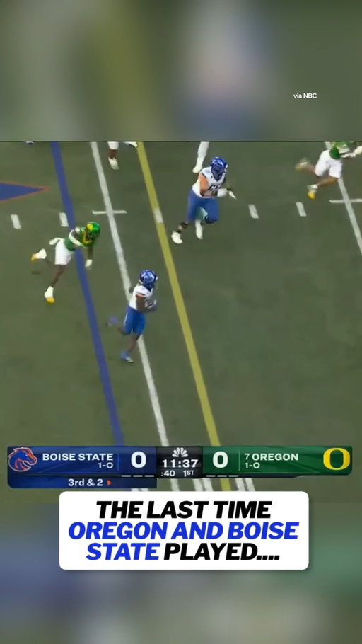 Throwback to the last time Oregon and Boise State played 🫨