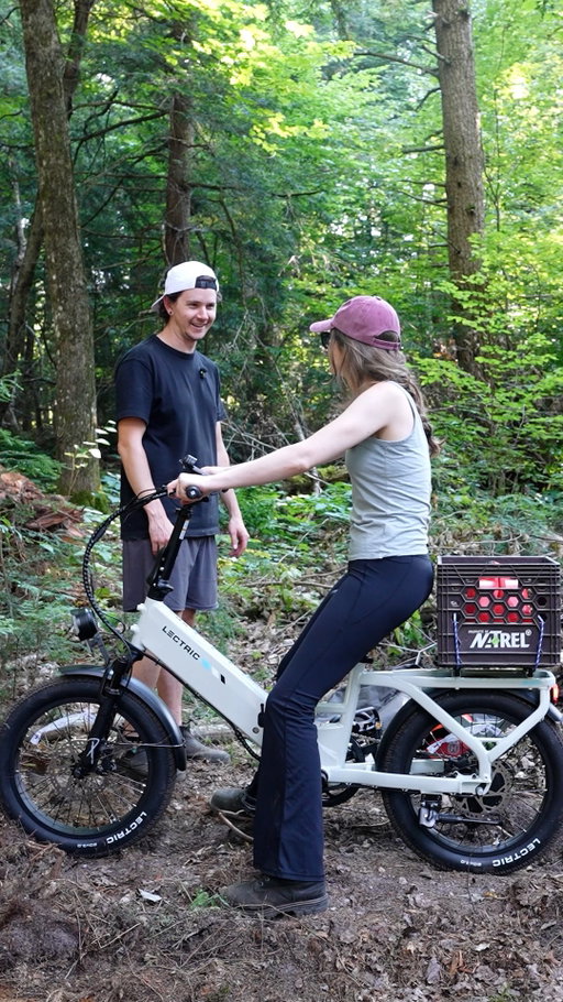 Honestly, we didn’t expect our lectric e-bikes to become one of the most useful things we own 😂

Now that we’re moving the cabin to the back of our 5 acres, we’re realizing just how far away everything is. What used to be a quick walk to grab something from the shed has turned into a whole trip.

So these have become our little workhorses, hauling supplies back and forth, riding the gravel driveway and trails, and making life around here a little easier.

And when we’re not using them for work… they’re just really fun to ride.

#partner #ebikes