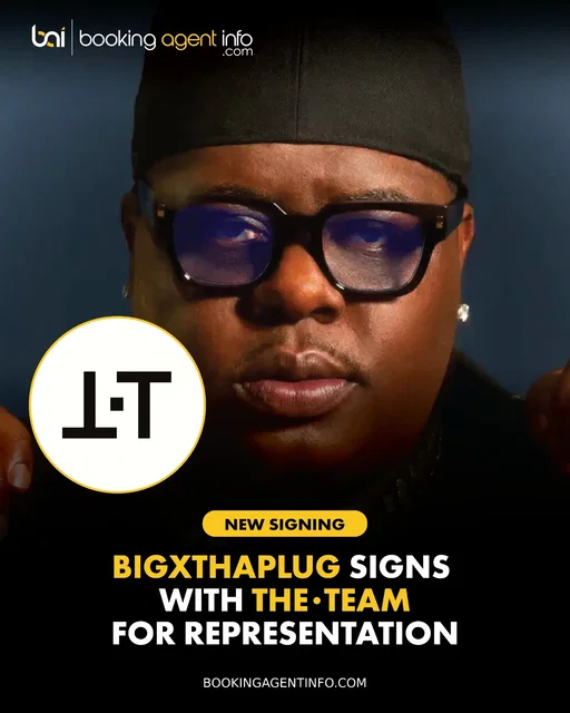 BigXthaPlug (@bigxthaplug) has signed with THE·TEAM (@the.team.music) for representation.

His point agents will be Kevin Shivers, Max Mirabella, James Rubin, and Tessie Lammle. He continues to be managed by Solid Foundation Management, and public relations handled by FYI Brand Group.

The signing comes after a major two-year run for the Dallas rapper. His 2024 album Take Care became his first Billboard 200 top 10, peaking at No. 8 before earning Platinum certification, while helping establish BigX as one of the leading new voices in Southern hip-hop.

He followed that with an unexpected move into country on 2025’s I Hope You’re Happy. The project debuted at No. 7 on the Billboard 200 and No. 2 on the Top Country Albums chart, bringing together collaborators including Luke Combs, Jelly Roll, Shaboozey, Ella Langley, and Bailey Zimmerman. His Zimmerman collaboration “All The Way” became his biggest crossover hit to date, reaching No. 4 on the Billboard Hot 100.

BigX has continued expanding his business footprint as well. In March, he released 6WA alongside Ro$ama, Yung Hood, and MurdaGang PB, using the project to spotlight 600 Entertainment, the Texas-based label and collective he founded in 2023.

His rise has been matched by an increasingly global live presence. BigX has performed at festivals including Austin City Limits, Bonnaroo, Rolling Loud California and Miami, Dreamville Festival, Coachella, Stagecoach, Governors Ball, Wireless Festival, and Lollapalooza Berlin. He also sold out 30 dates on his Take Care North American Tour before expanding internationally.

Create a free account at BookingAgentInfo.com to be the first to know about new music industry signings.

Follow @bookingagentinfo_ for more.