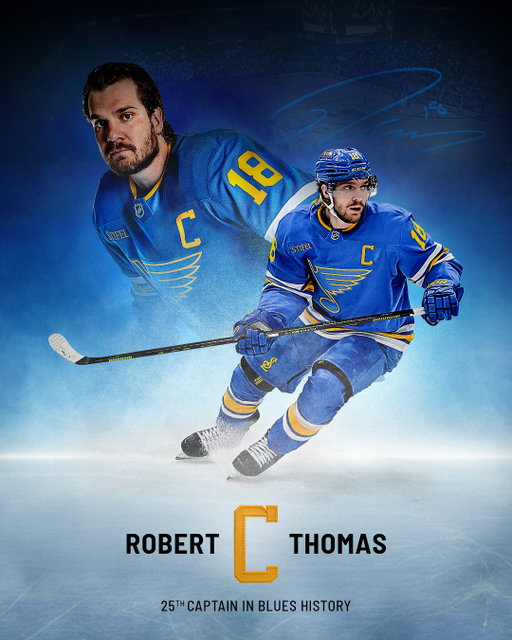 Robert Thomas will become the 25th Captain in Blues history.