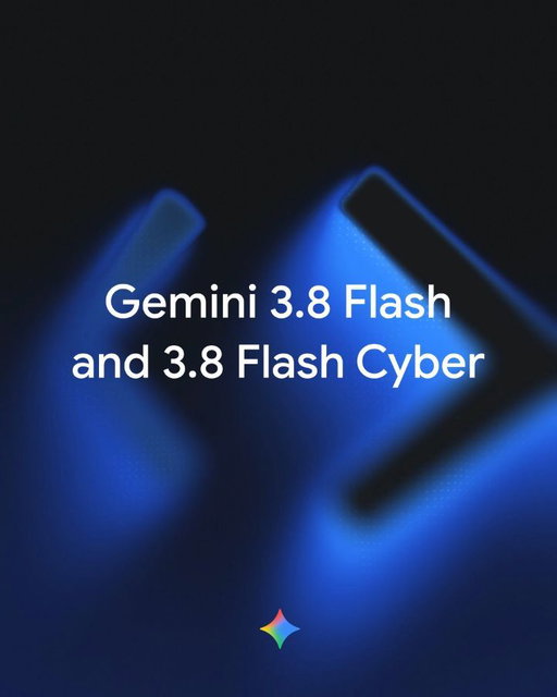 Introducing two new Gemini models to help scale your AI agents and secure code:

🔘 3.8 Flash: our most intelligent workhorse model with significant gains from 3.7 Flash across software engineering, agentic tasks, and multi-step reasoning.

🔘 3.8 Flash Cyber: our most capable cybersecurity model with frontier-level vulnerability detection and automated patching.

Find out more at the link in bio. 🔗