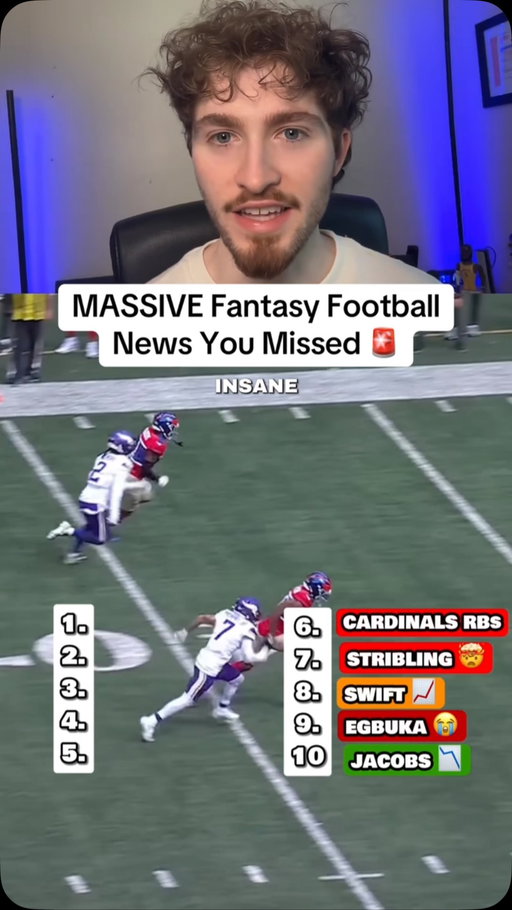 EVERYTHING CHANGED in fantasy football this week 🤯 #fantasyfootball #fantasyfootballnews