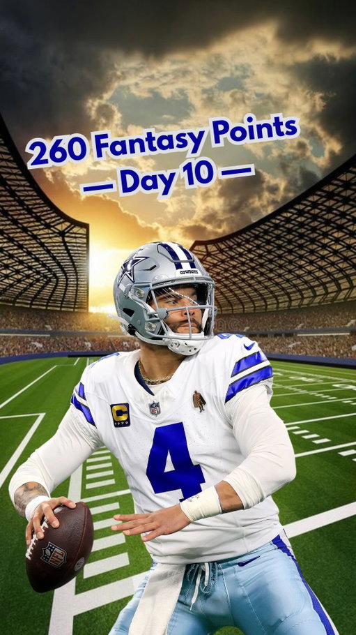 Trying to score 260 Fantasy Football points: Day 10 #fantasyfootball #acshear #nflfilter #walterpicks #260fantasypoints