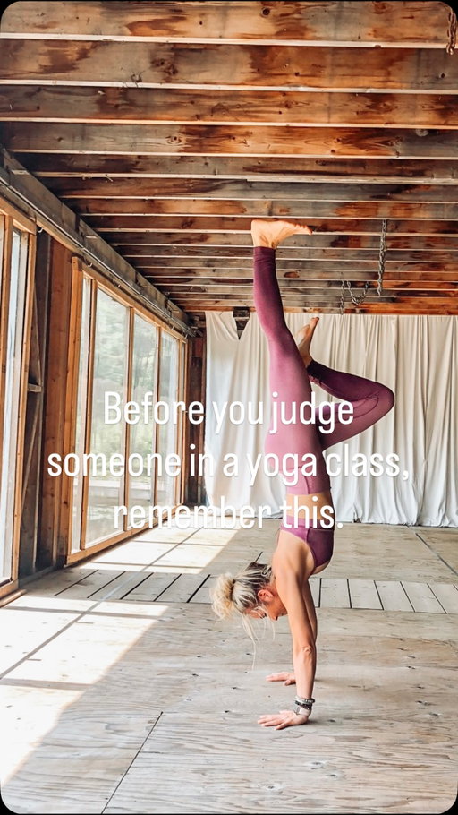 You have no idea what someone had to overcome just to make it onto their mat that day.

You do not know what they are carrying.
You do not know what showing up took.
You do not know how badly they may need that room.

So let them take the spot that feels safe.
Let them rest.
Let them fidget.
Let them move slowly.
Let them breathe loudly.
Let them practice in the way their body needs.

It costs us nothing to give someone space. To show compassion. To choose kindness.

Every mat holds a story and everyone deserves to feel like they belong. ✨💛

I heard a version of this message in a reel by @nathanleeallen and it hit me deeply. I knew I wanted to bring its heart into the yoga room. Thank you for sharing the inspiration!

#yogateacher #yogacommunity #communitybuilder #yogajournal #bekind