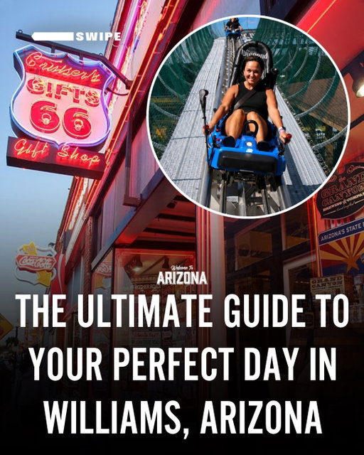 We planned the perfect day in Williams, Arizona for you! 🚗🌲

And no trip to Williams is complete without a stop at @canyoncoaster, home to Arizona’s first and longest mountain coaster! 🎢 Then, spend the rest of the day exploring some of our favorite spots around town:

☕ Brewed Awakening
🎢 Canyon Coaster Adventure Park
🛍️ Explore historic Route 66 in Downtown Williams
🌲 Kaibab Lake
🍕 Station 66
🏨 Trailborn Grand Canyon

Williams is way more than a stop on the way to the Grand Canyon. Save this itinerary for your next Arizona road trip! 📌

#WilliamsArizona #CanyonCoaster #Route66 #ArizonaRoadTrip #WelcomeToArizona
