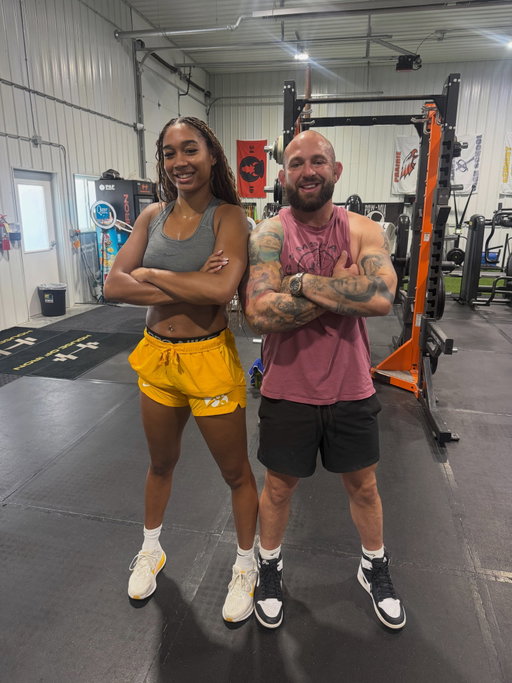 Had a blast working with @hannahstuelke on her strength training this summer. Hannah’s work ethic, competitiveness, and commitment to getting better every day are exactly what you want to see in an elite athlete. Tomorrow she heads to Italy to begin the next chapter of her career playing professional basketball, and I couldn’t be more excited to see what she does at the next level. It’s been an honor to be a small part of the journey. Go do your thing, Hannah. Italy is getting a good one!