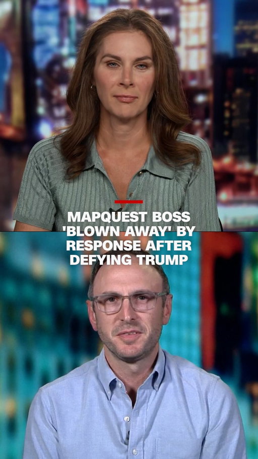 MapQuest is making an unexpected comeback after defying Trump’s renaming of Lake Ontario to “Lake America.” MapQuest General Manager Doug Berger told Erin Burnett that usage is “through the roof,” with downloads surging to more than 1.5 million. “It was not intended to be a political stance...it’s fun that we’re talking about geography,” Berger added.