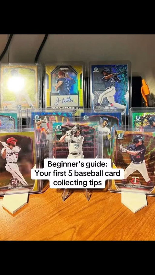Beginner’s guide: Your first 5 baseball card collecting tips #baseballcards #mlbtiktok #sponsored