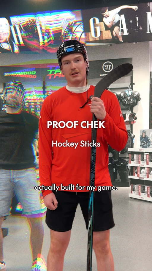 Your hockey stick should play your game—not the other way around. 🏒 Three elite options, Proof Chek’d by our in-store experts ✅