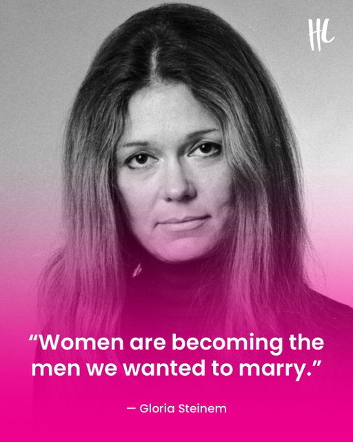 Ladies and gentlemen (but especially, the ladies) — the late, great Gloria Steinem (📸: Getty Images)