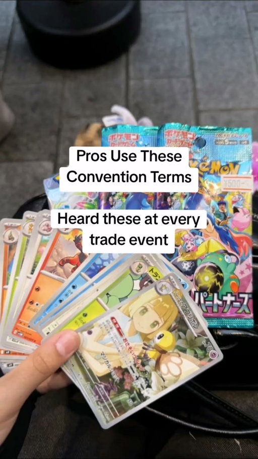 Words you will hear everywhere at conventions know them and jump right into any trade. Save this follow for more! 

#pokemoncollector #pokemoncollection #pokemontips  #tcgpokemon #ad 