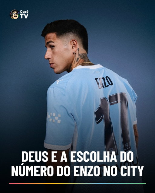 A ESCOLHA DO NÚMERO 17 NÃO FOI À TOA 🛐

Enzo Fernández, o mais novo contratado do Manchester City, explicou que a escolha da camisa 17 teve relação com um versículo bíblico que estava lendo enquanto acontecia o imbróglio da negociação entre Chelsea e o City.

#CoberturaCazéTV #Cztv12 #PremierLeagueNaCazéTV #FutInter