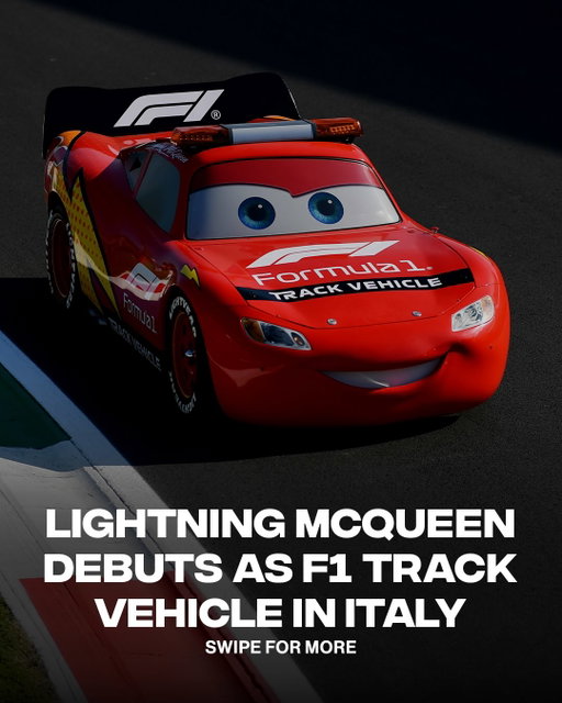 This might be the greatest crossover of all time 🔥

A full-size Lightning McQueen appeared at Italy’s Monza circuit as an official support vehicle for the Italian Grand Prix weekend. The appearance celebrates the 20th anniversary of ‘Cars’, with McQueen also set to take an honorary lap and the F1 safety car getting a special Cars-inspired design.

[📸: GETTY , @disney ]