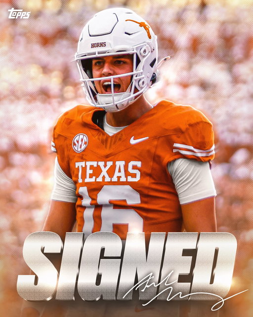 BREAKING: We’re thrilled to announce that we’ve signed star Texas QB Arch Manning to an exclusive trading card & autograph deal. His first autographs arrive in Bowman Football this fall… Welcome to the family, @archmanning!