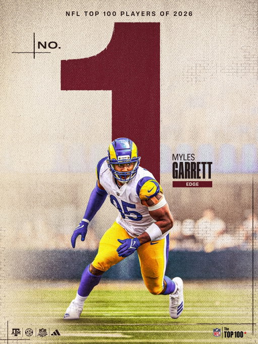 None better

@flash_garrett has been named the Top NFL Player of 2026. 

#GigEm | #NFLAggies
