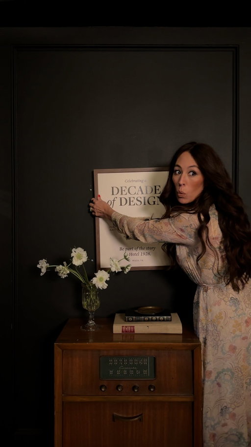 We can’t keep a secret forever (neither can @joannagaines). Something special is making its way into @thehotel1928.
 
Visit September 17–20 to experience Decade of Design, celebrating ten years of Magnolia Home by Joanna Gaines × Loloi through immersive installations throughout the hotel. #joannagainesxloloi
