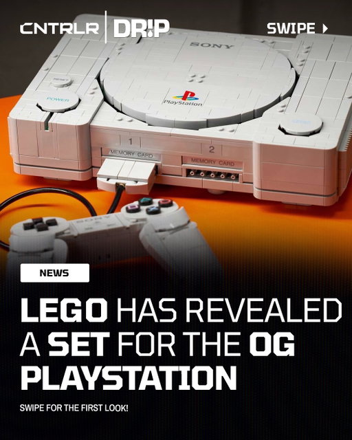 LEGO and PlayStation have officially revealed the LEGO PlayStation 1 set‼️🎮

Releasing on October 4, the set includes 1,911 pieces and costs $180. It comes with a buildable console / controller, memory card slots, Gran Turismo / Ape Escape builds and more.

Are y’all going to buy this⁉️