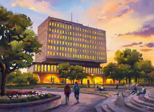 The Sugar Cube at UW, painted 📚

Be honest, how many hours of your life have you spent inside Dana Porter? 😉

🖼️ Prints are now available through the link in my bio or at trevorclare.art

#UWaterloo #DanaPorterLibrary #CanadianArtist #waterlooontario #unıversıtyofwaterloo