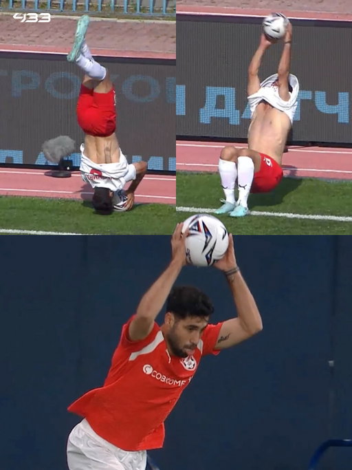 𝐀𝐍𝐎𝐓𝐇𝐄𝐑 𝐅𝐋𝐈𝐏 𝐓𝐇𝐑𝐎𝐖-𝐈𝐍 𝐀𝐒𝐒𝐈𝐒𝐓 🤯😂🇮🇷

Two weeks ago, Nader Mohammadi went viral after providing an assist with this incredible throw-in technique 😮‍💨👏

Now, he’s only gone and done it again 😲

Looks like it’s his new signature move 😅